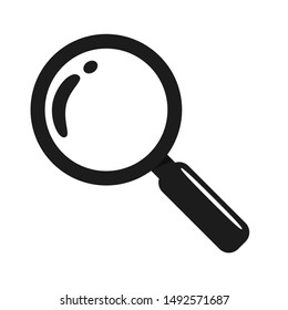 Magnifying glass icon. 
Magnifier symbol concept search for people to work.