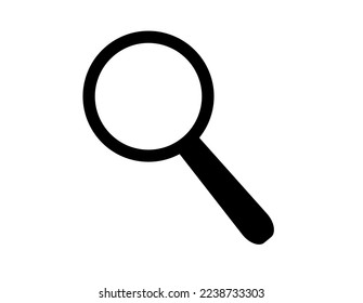 Magnifying glass icon. Magnifier vector for zooming and enlarging image on isolated background