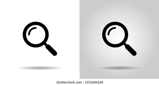 Magnifying glass icon material set