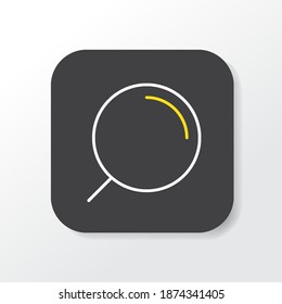 Magnifying glass icon. Modern and simple icon for application UI UX. EPS vector 10.
