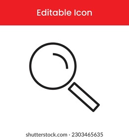 Magnifying glass  icon, Magnifying glass outline icon, Magnifying glass vector icon