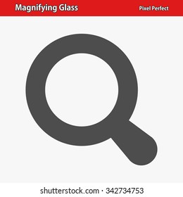 Magnifying Glass Icon. Professional, pixel perfect icons optimized for both large and small resolutions. EPS 8 format.