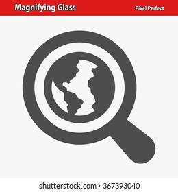 Magnifying Glass Icon. Professional, pixel perfect icons optimized for both large and small resolutions. EPS 8 format.