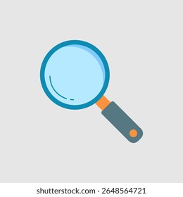 Magnifying glass icon. icon related to UI elements. suitable for graphic design, web site, app, user interfaces, printable etc. flat icon style. simple vector design editable