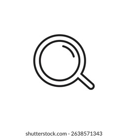 Magnifying glass icon. Search and find magnifier. Magnifying glass, Zoom, Loupe, icons button, vector, sign, symbol, logo, illustration, editable stroke. Vector Ilustration.