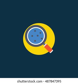 Magnifying glass icon. Search loupe symbol. Vector illustration