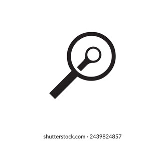 Magnifying glass icon. Search symbol. Flat design style.