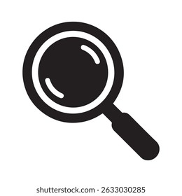 Magnifying glass icon search symbol isolated on white background