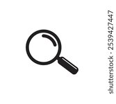 Magnifying glass icon, search icon Vector Illustration,  Zoom symbol, zoom lens sign, scan search symbol isolated, search symbol for web