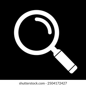 Magnifying glass icon, search icon Vector Illustration, Magnifying glass set, Zoom symbol,  zoom lens sign, scan search symbol isolated, search symbol for web icons flat vector illustration.