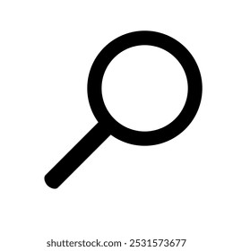 Vergrößerungsglas-Symbol, Suchsymbol, Vektor Illustration einzeln auf weißem Hintergrund