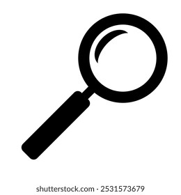Magnifying glass icon, Search icon vector Illustration isolated on white background