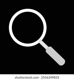 Magnifying glass icon, search icon Vector Illustration, Magnifying glass set, Zoom symbol, zoom lens sign, scan search symbol isolated, search symbol for web icons flat vector illustration. EPS 10.