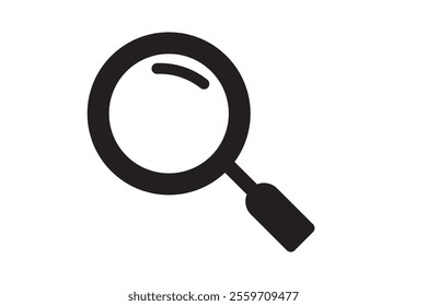 Magnifying glass icon, search icon Vector Illustration, Magnifying glass set, Zoom symbol, zoom lens sign, scan search symbol isolated, search symbol for web icons flat vector illustration.