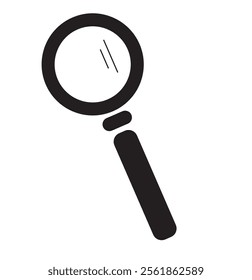 Magnifying glass icon, search icon Vector Illustration, Magnifying glass set, Zoom symbol, zoom lens sign, scan search symbol isolated, search symbol for web icons flat vector illustration.