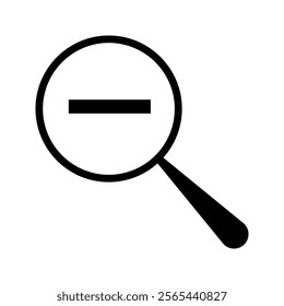 Magnifying glass icon, search icon Vector Illustration, Magnifying glass set, Zoom symbol, zoom lens sign, scan search symbol isolated, search symbol for web vector illustration, pictogram isolated 