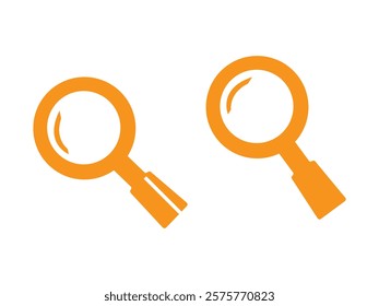 Magnifying glass icon, search icon Vector Illustration, Magnifying glass set, Zoom symbol, zoom lens sign, scan search symbol isolated, search symbol for web icons flat vector illustration.