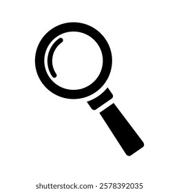 Magnifying glass icon, search icon Vector Illustration, Magnifying glass set, Zoom symbol, zoom lens sign, scan search symbol isolated, search symbol for web icons flat vector illustration.