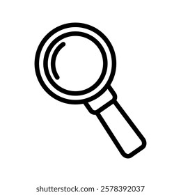 Magnifying glass icon, search icon Vector Illustration, Magnifying glass set, Zoom symbol, zoom lens sign, scan search symbol isolated, search symbol for web icons flat vector illustration.