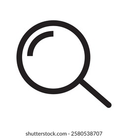 Magnifying glass icon, search icon Vector Illustration, Magnifying glass set, Zoom symbol, zoom lens sign, scan search symbol isolated, search symbol for web icons flat vector illustration.
