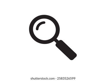 Magnifying glass icon, search icon Vector Illustration, Magnifying glass set, Zoom symbol, zoom lens sign, scan search symbol isolated, search symbol for web icons flat vector illustration.