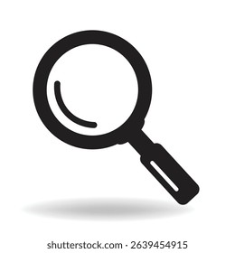 Magnifying glass icon, search icon Vector Illustration, Magnifying glass set, Zoom symbol, zoom lens sign, scan search symbol isolated, search symbol for web icons flat vector