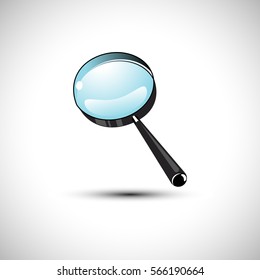 Magnifying glass Icon. Search Icon. Vector illustration.