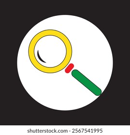 Magnifying glass icon. Search icon. Website user interface. design eps 10 