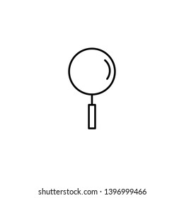 Magnifying glass Icon search or Zoom Symbol Logo Mobile concept and web design