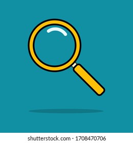 magnifying glass icon , searching items , vector , illustrator.