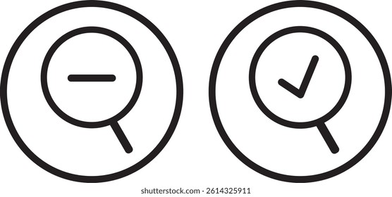 magnifying glass icon, Searching sign business concept, vector magnifier or loupe icon sign symbol.
