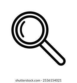 Magnifying glass icon, searching icon vector line design