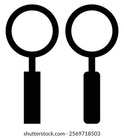 Magnifying glass icon set. Search icons. Loupe. Search Icon vector illustration, magnifying glass symbol, search icon clip art , zoom in and zoom out symbol, Magnifying glass sign. Design eps 10