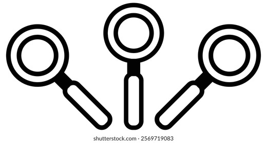 Magnifying Glass icon set. Search sign. Vector magnifying glass icon with reflection. magnifying glass symbol, search icon clip art , zoom in and zoom out symbol, Magnifying glass sign. Design Eps 10.