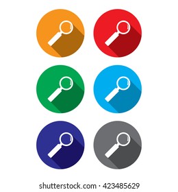 Magnifying Glass Icon With Shadow