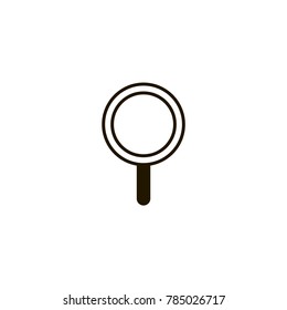 magnifying glass icon. sign design