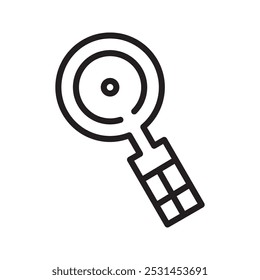 magnifying glass icon simple vector