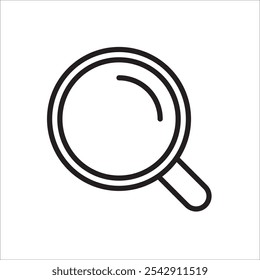 magnifying glass icon. Simple vector sign.