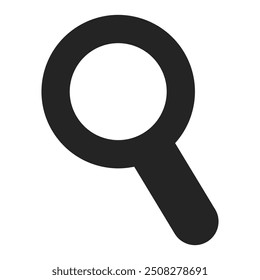Magnifying Glass Icon Stock Vector Illustration Flat Design On a Transparent Background.