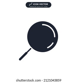 magnifying glass icon symbol template for graphic and web design collection logo vector illustration