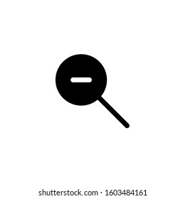 Magnifying glass icon template. Vector illustration 
