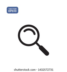 Magnifying glass icon in trendy vector illustration template