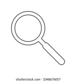 Magnifying glass icon. Vector.