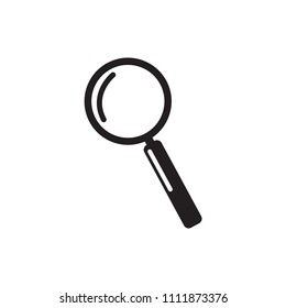 Magnifying glass icon, vector.