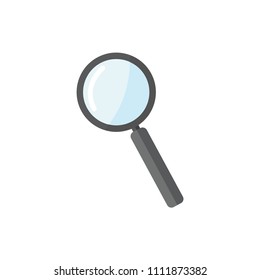 Magnifying glass icon, vector.