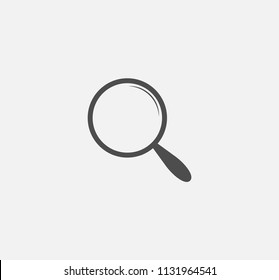 Magnifying glass icon . Vector