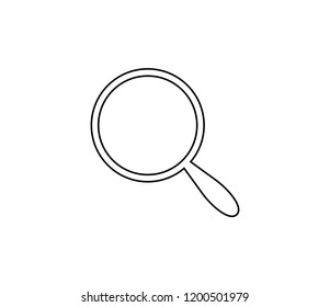 Magnifying glass icon . Vector