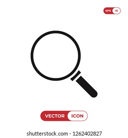 Magnifying glass icon vector