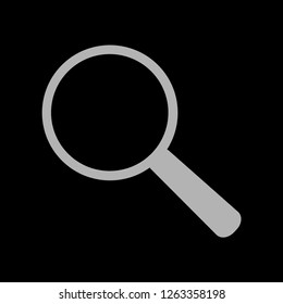Magnifying glass icon. Vector
