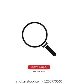 Magnifying glass icon vector